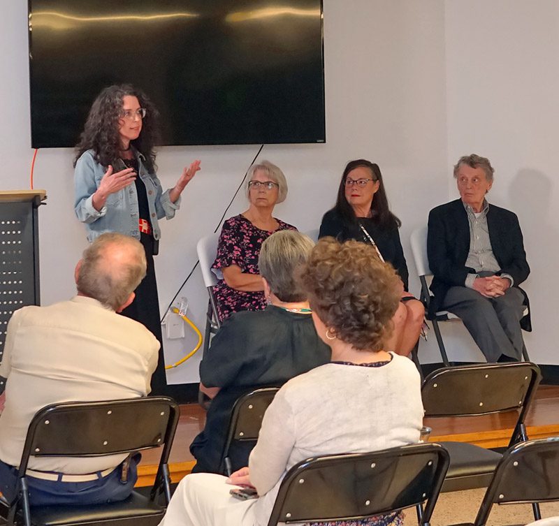 Monica More speaking about The Hearts Project