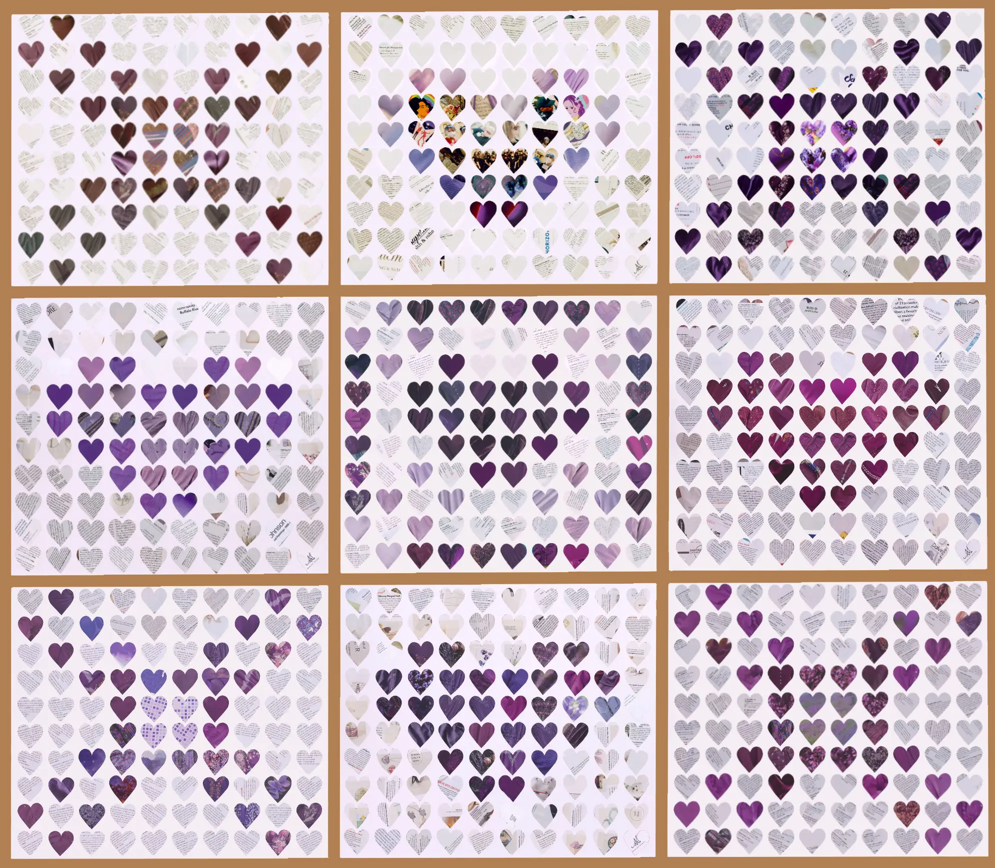 COVID-19 Memorial Frame of The Purple Hearts